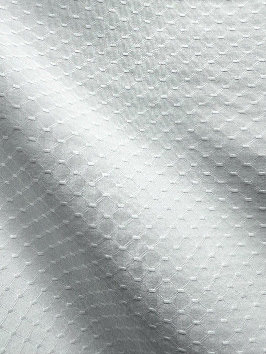 WHITE Diamond Upholstery Drapery Brocade Fabric (110 in.) Sold By The Yard