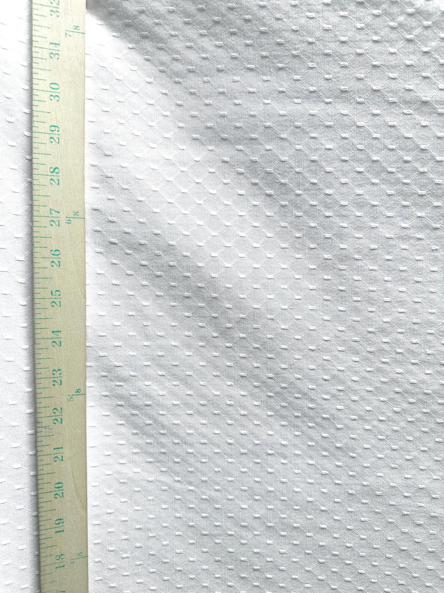 WHITE Diamond Upholstery Drapery Brocade Fabric (54 in.) Sold By The Yard