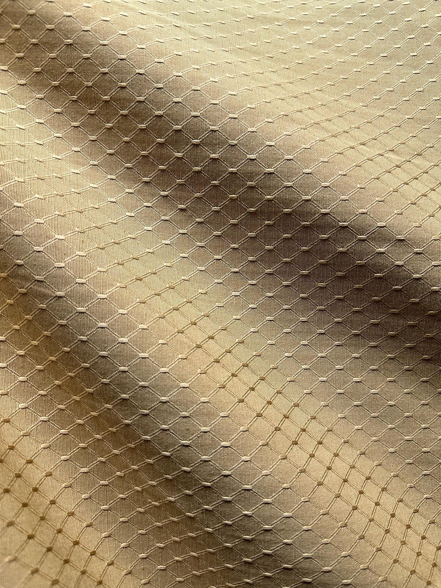 GOLD Diamond Upholstery Drapery Brocade Fabric (54 in.) Sold By The Yard