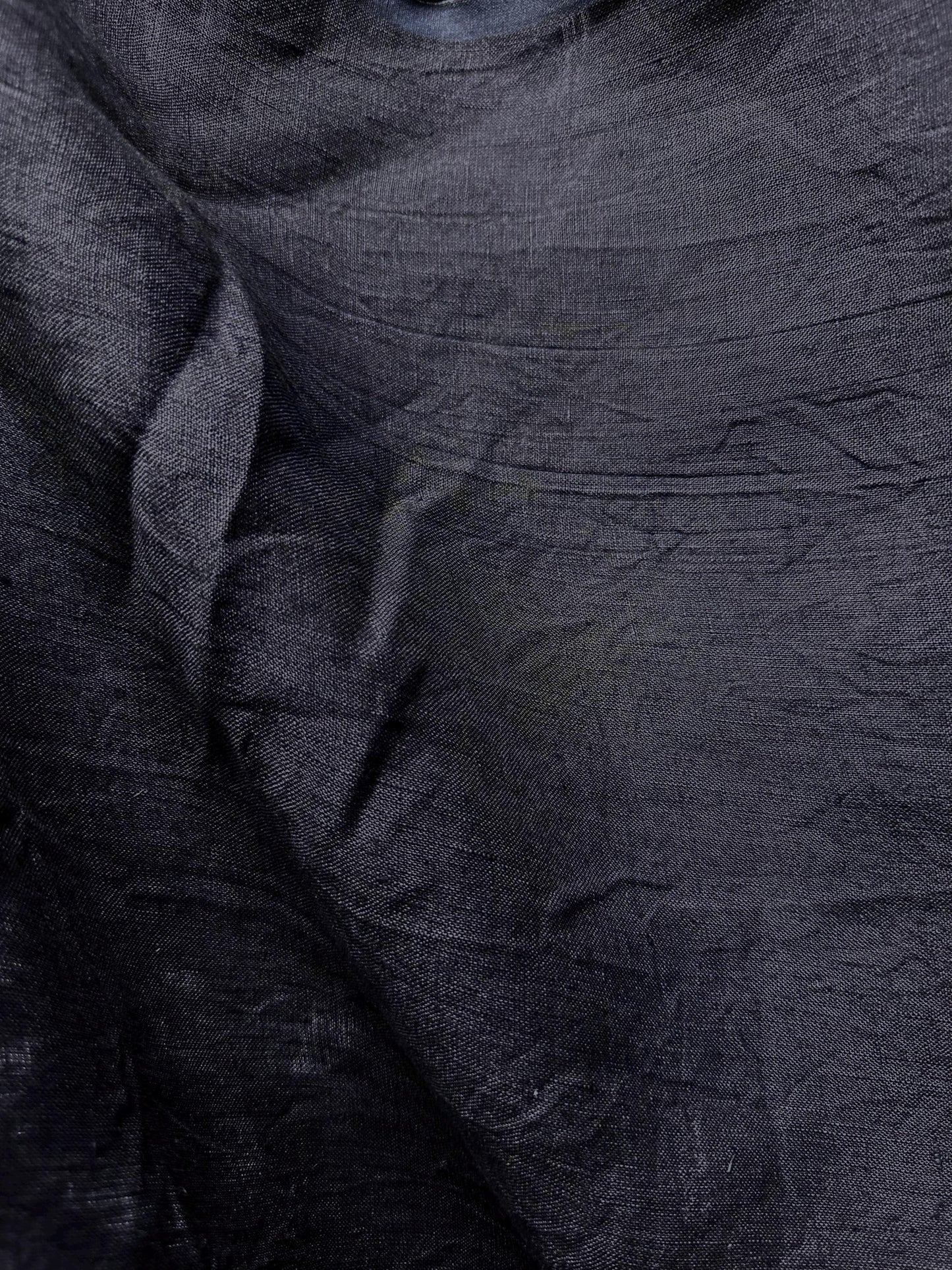 DARK NAVY BLUE Light Weight 100% Linen Fabric (56 in.) Sold By The Yard