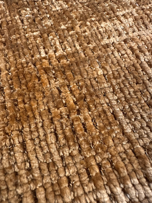 LIGHT BROWN Soft Textured Chenille Velvet Upholstery Fabric (56 in.) Sold By The Yard