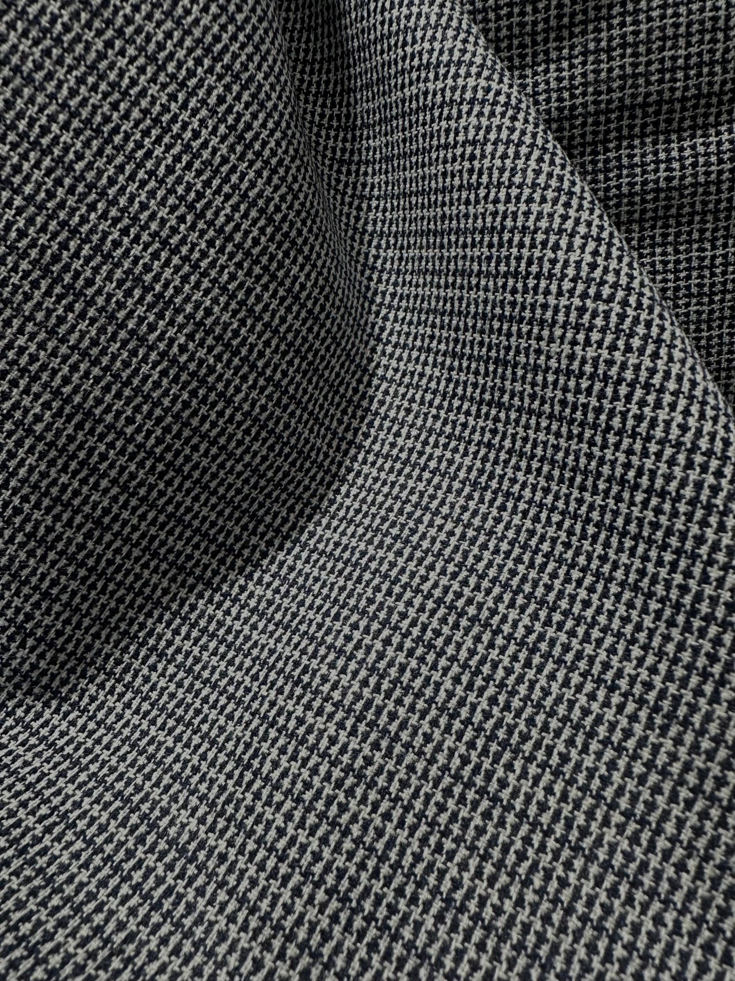 WHITE NAVY Polyester Suiting Fabric (60 in.) Sold By The Yard