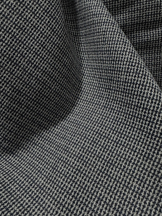 WHITE NAVY Polyester Suiting Fabric (60 in.) Sold By The Yard