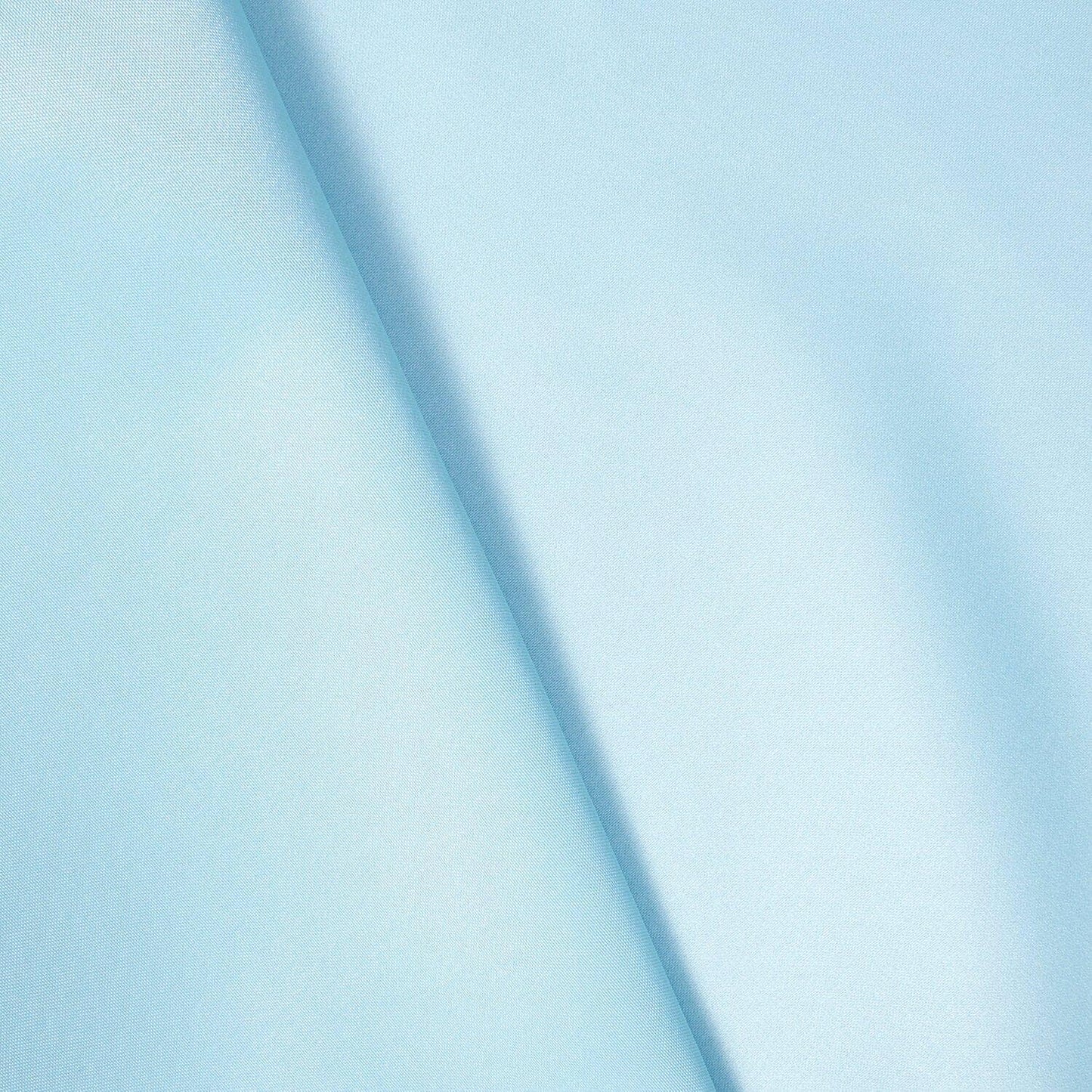 BABY BLUE Solid 100% Polyester Mystique Satin Fabric (60 in.) Sold By The Yard