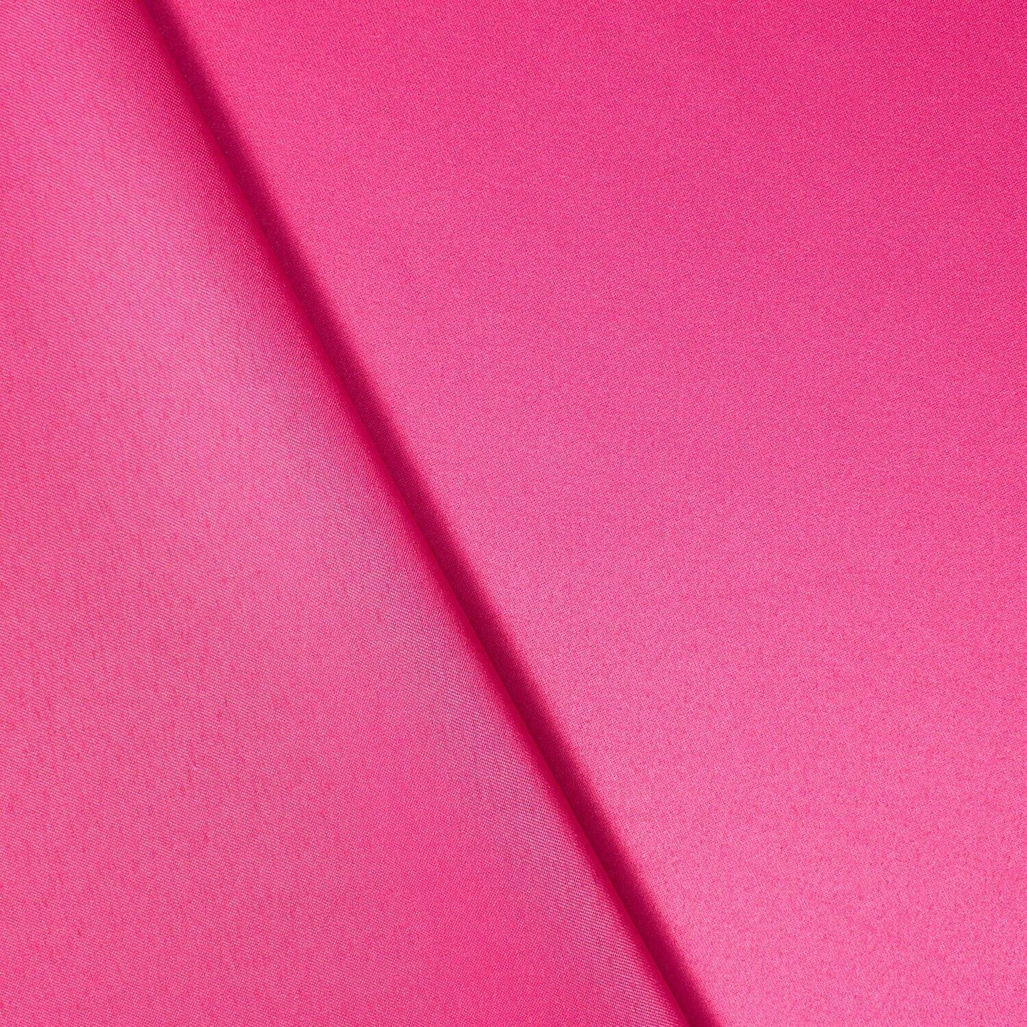 FUCHSIA PINK Solid 100% Polyester Mystique Satin Fabric (60 in.) Sold By The Yard