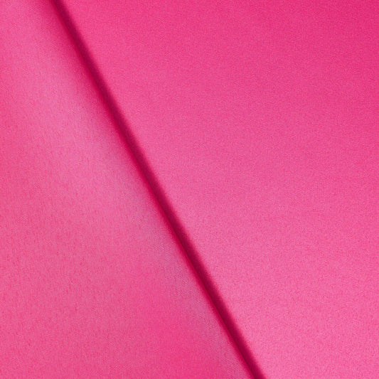 FUCHSIA PINK Solid 100% Polyester Mystique Satin Fabric (60 in.) Sold By The Yard