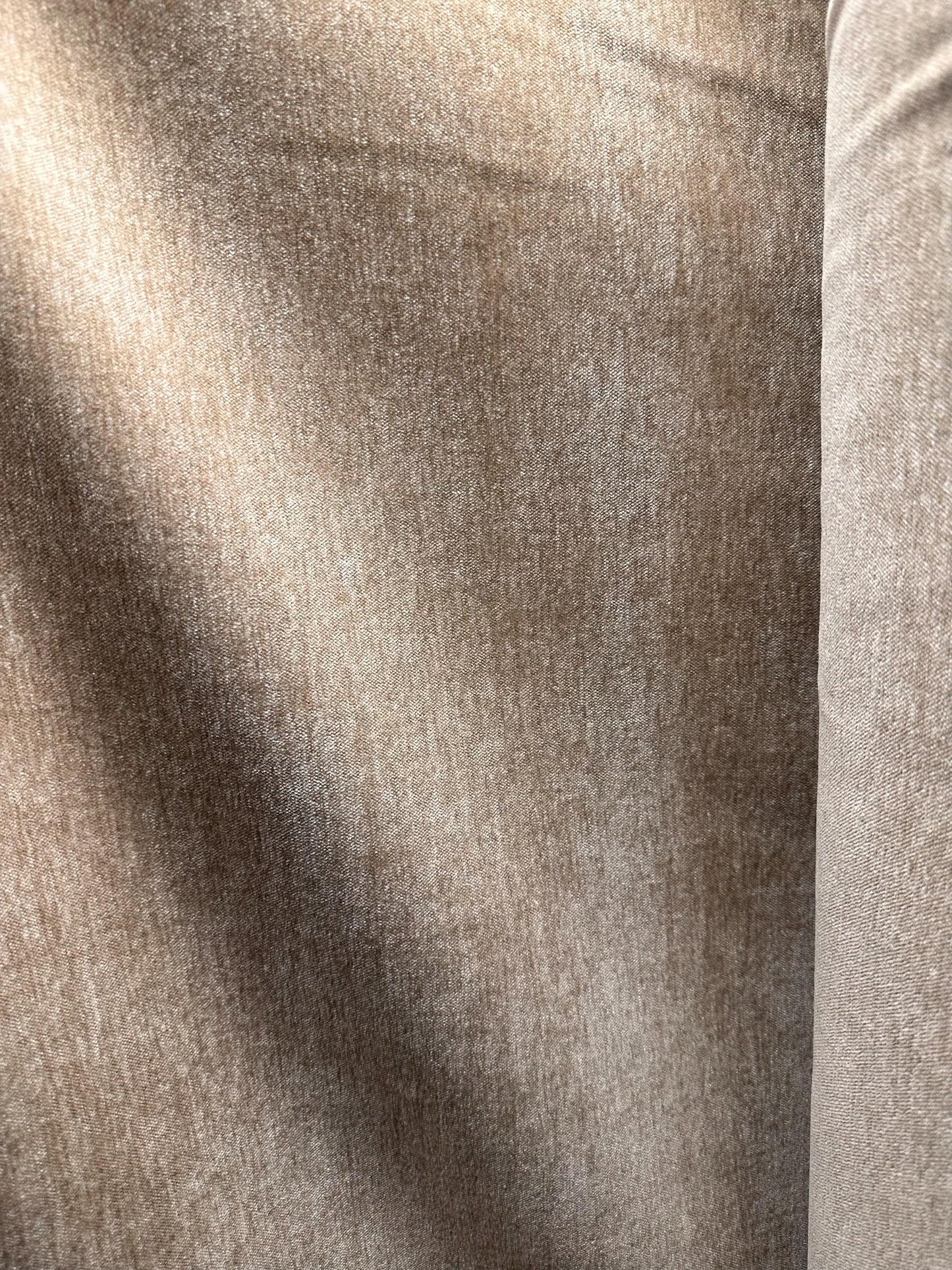 BEIGE Soft Chenille Velvet Upholstery Drapery Fabric (57 in.) Sold By The Yard