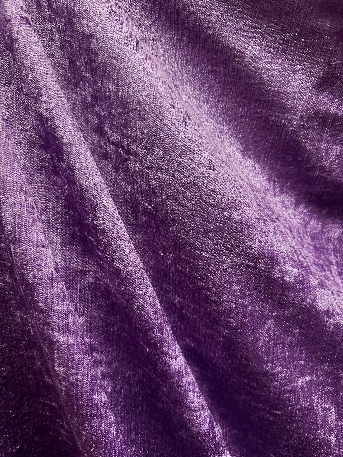 PLUM PURPLE Solid Chenille Velvet Upholstery Drapery Fabric (55 in.) Sold By The Yard