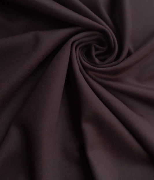 CHOCOLATE BROWN Wool Viscose Blend Brisbane Mid Weight Fabric (60 in.) Sold By The Yard