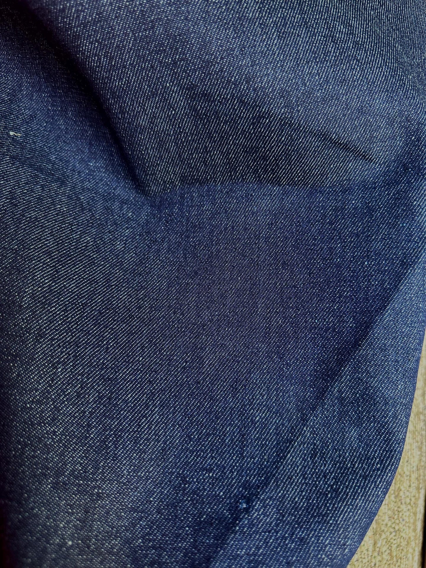 DARK BLUE Medium Heavy Weight Non Stretch Denim Fabric (72 in.) Sold By The Yard