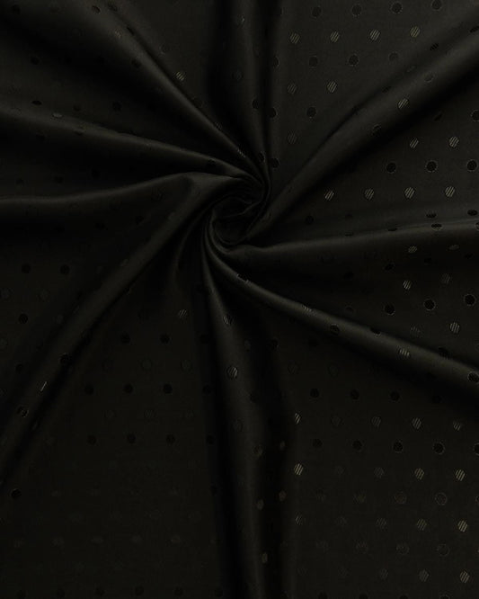 BLACK Novelty Polka Dot Lining Fabric (55 in.) Sold By The Yard