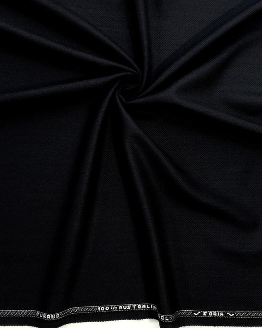 DARK NAVY BLUE 100% Australian Worsted Wool Super 100s Suiting Fabric (60 in.) Sold By The Yard
