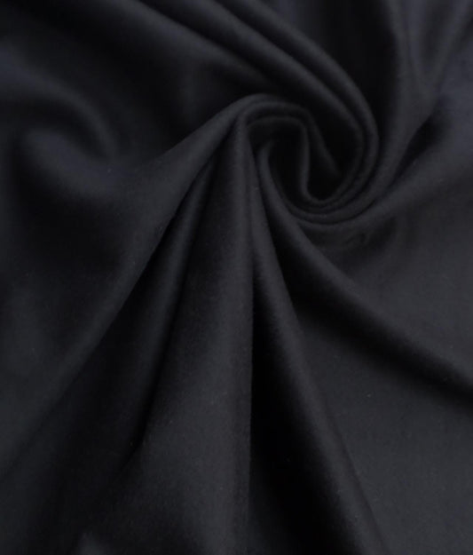 BLACK Wool Viscose Blend Brisbane Mid Weight Fabric (60 in.) Sold By The Yard