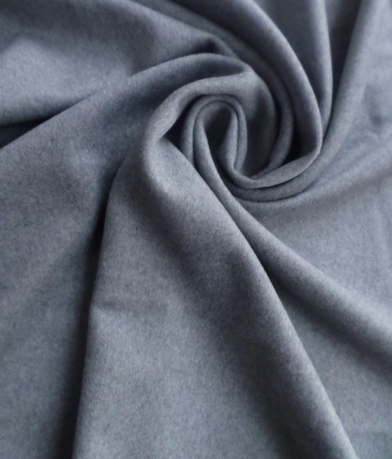 ASH GREY Wool Viscose Blend Brisbane Mid Weight Fabric (60 in.) Sold By The Yard