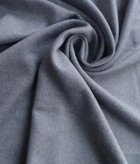 ASH GREY Wool Viscose Blend Brisbane Mid Weight Fabric (60 in.) Sold By The Yard